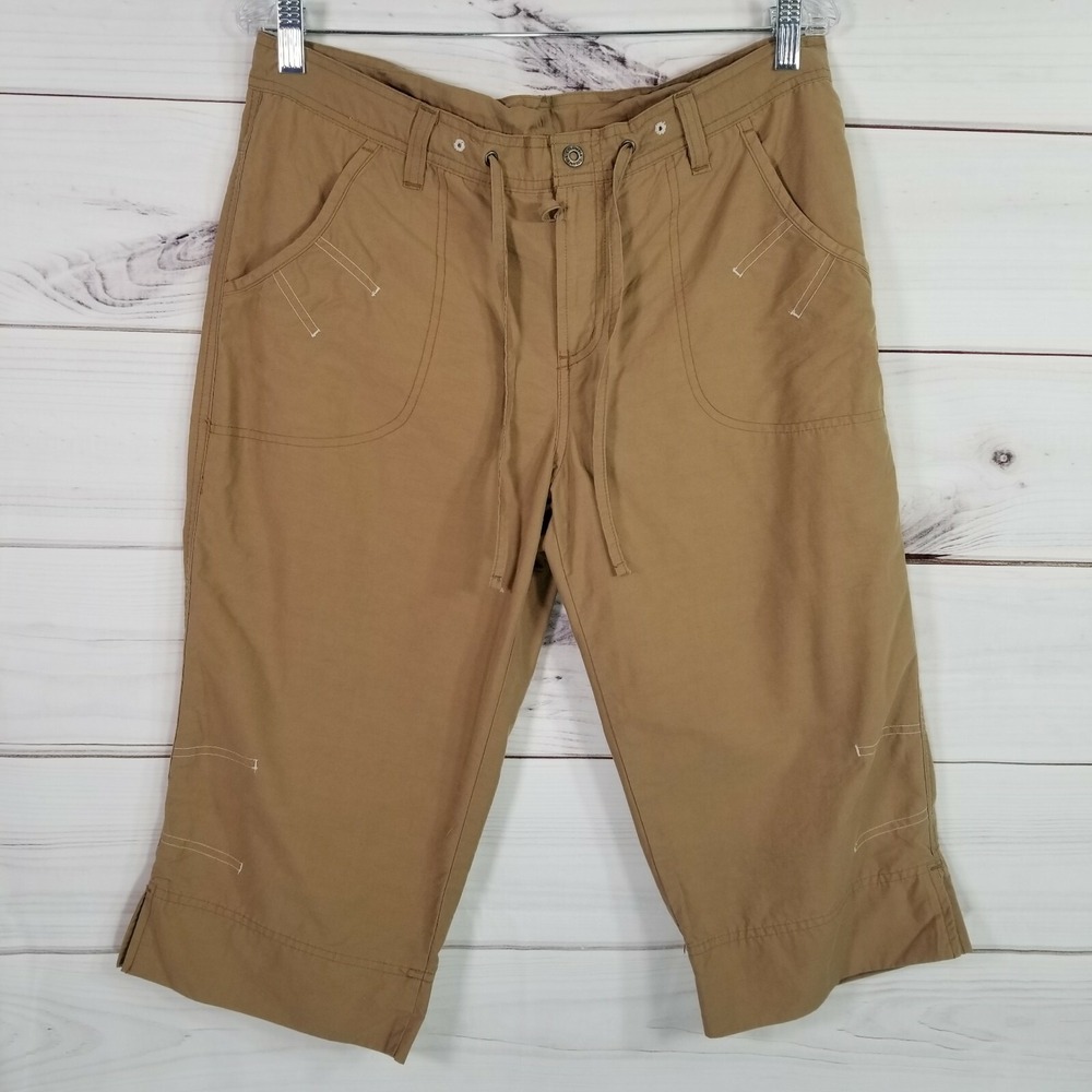 Columbia Capri Hiking Pants Womens Size M Brown.